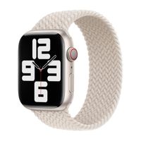 Apple Geflochtenes Solo Loop für das  Apple Watch | 44/45/46/49 mm - Größe 8 - Starlight