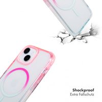 Selencia Gradient MagSafe Back Cover Apple iPhone 15 - Rosa / Blau