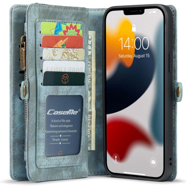 CaseMe Luxuriöse 2-in-1-Portemonnaie-Klapphülle Leder iPhone 13 Pro Max