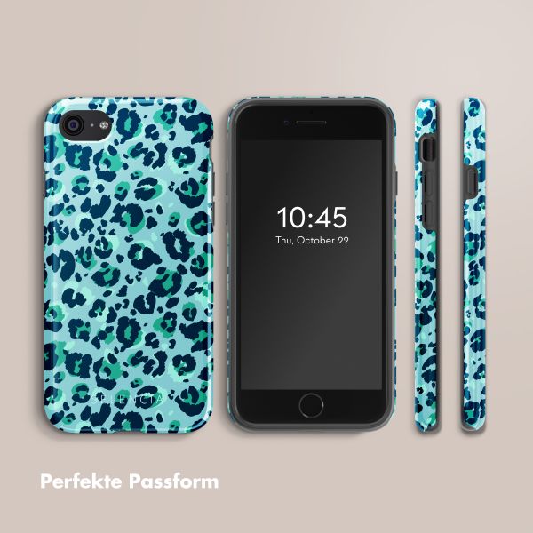 Selencia Vivid Back Cover Apple iPhone SE (2022 / 2020) / 8 / 7 - Wild Spots Light Blue