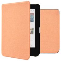 imoshion Canvas Sleepcover Klapphülle für das Kobo Clara Colour / Kobo Clara BW - Peach