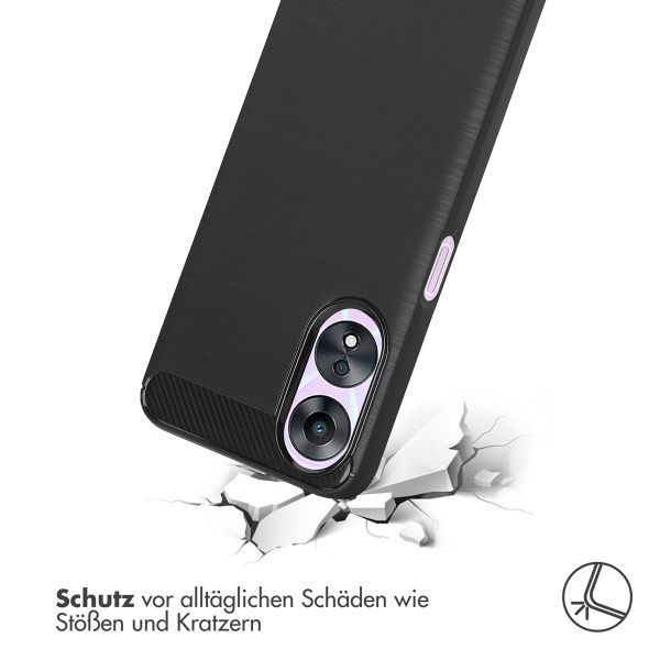 imoshion Brushed Back Cover für das Oppo A78 (4G) - Schwarz