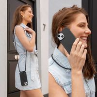 imoshion Silikonhülle mit Band für das Samsung Galaxy S25 Plus - Schwarz