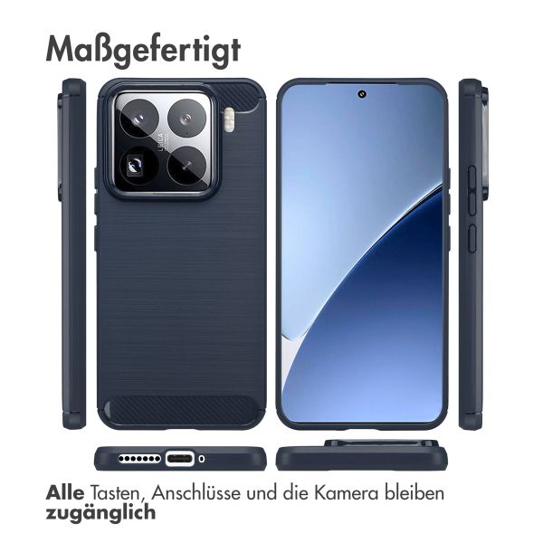 imoshion Brushed Back Cover für das Xiaomi 15 Pro - Dunkelblau