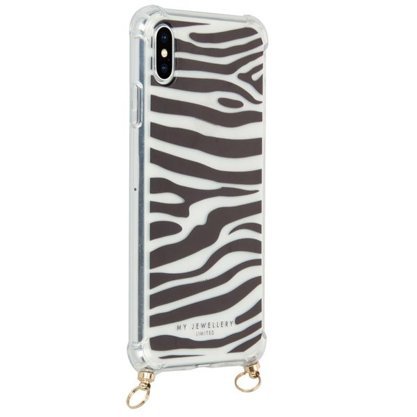 My Jewellery Design Soft Case Kordelhülle iPhone Xs / X - Zebra