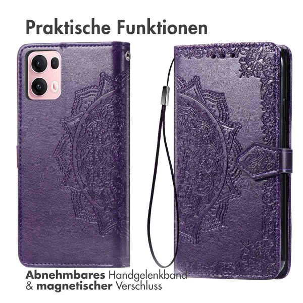 imoshion Mandala Klapphülle Oppo Reno 13 Pro - Violett