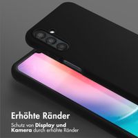 Selencia SilikonHülle mit abnehmbarem Band Samsung Galaxy A25 (5G) - Schwarz