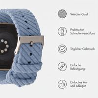 imoshion Corduroy-Band für Apple Watch | 44/45/46/49 mm - Hellblau
