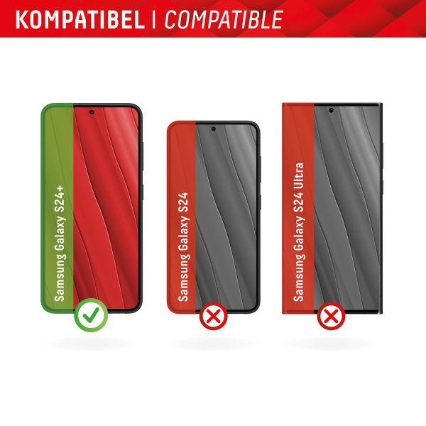 Displex Bildschirmschutzfolie Real Glass Full Cover für das Samsung Galaxy S24 Plus