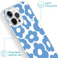 imoshion Design Hülle für das iPhone 13 Pro - Retro Blue Flowers