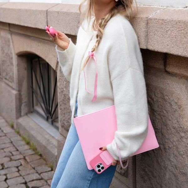 Holdit Silicone Case Apple iPhone 15 Pro Max - Rouge Pink