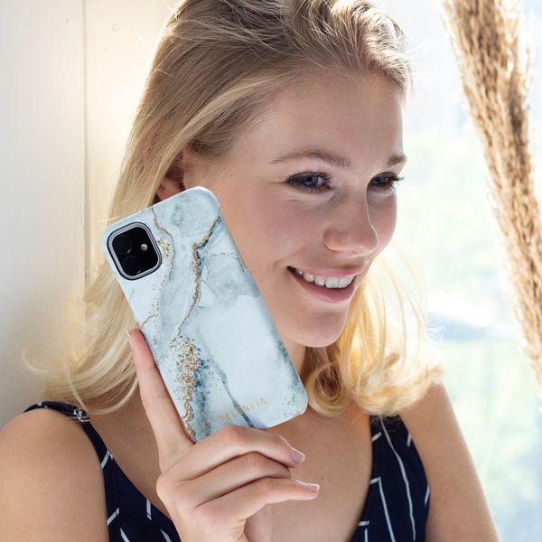 Selencia Maya Fashion Backcover Samsung Galaxy S10 - Marble Stone