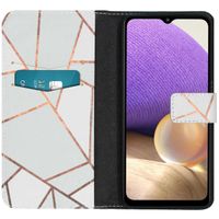 imoshion Design TPU Klapphülle Samsung Galaxy A32 (5G) - White Graphic