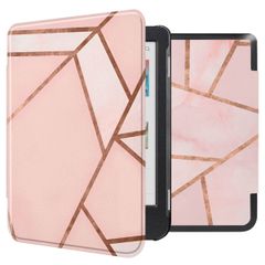 imoshion Design Slim Hard Case Sleepcover für das Kobo Clara Colour / Clara BW / Tolino Shine 5 / Shine Color - Pink Graphic