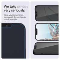 Spigen EZ Fit GLAS.tR Privacy Glass Displayschutz - 1 Pack Apple iPhone 17e / 16e / 14 / 13 / 13 Pro