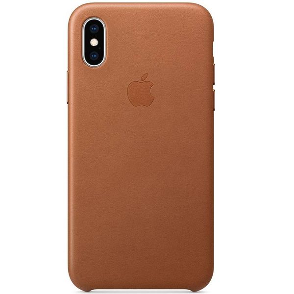 Apple Leder-Case Braun für das iPhone Xs