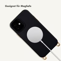 Selencia Rivièra Backcover mit MagSafe mit abnehmbaren Haken iPhone 12 / 12 Pro - Velvet Black