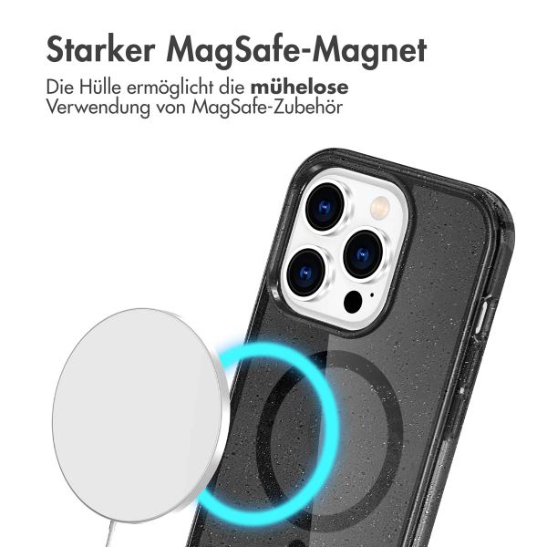 imoshion Sparkle Back Cover mit MagSafe für das iPhone 14 Pro - Schwarz