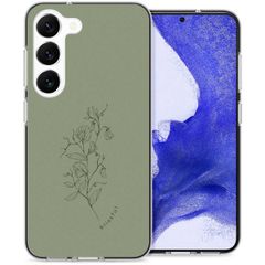 imoshion Design Hülle Samsung Galaxy S23 Plus - Floral Green