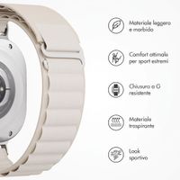 Accezz Nylon Alpine Armband für Samsung Galaxy Watch Ultra 2 (2026) / Ultra (2024/2025) - Polarstern