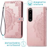 imoshion Mandala Klapphülle für das Sony Xperia 1 IV - Rose Gold