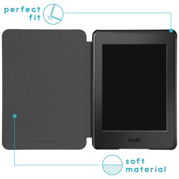 imoshion Design Slim Hard Case Klapphülle Amazon Kindle Paperwhite 4 - Black Graphic
