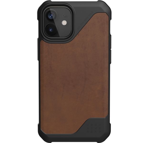 UAG Back Cover Metropolis LT iPhone 12 Mini - Leather Brown