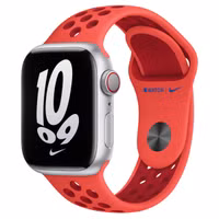 Apple Nike Sport Band für das Apple Watch Series 1-9 / SE - 38/40/41 mm / Series 10 - 42 mm - Bright Crimson / Gym Red