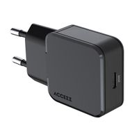 Accezz Ultra Slim GaN Ladegerät - USB-C - 20 W - Schwarz