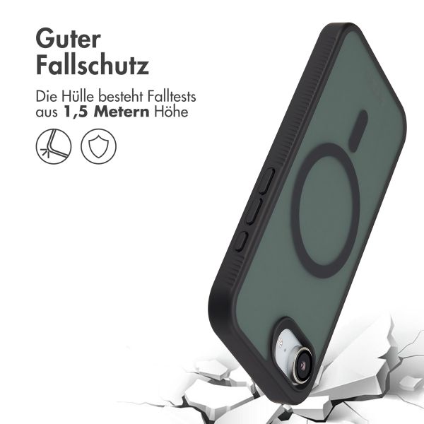 Accezz Rugged Frosted Back Cover mit MagSafe Apple iPhone 16e - Schwarz