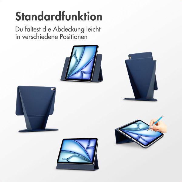 Accezz High Stand tablet case Apple iPad Air 11 Zoll (2025) M3 / (2024) M2 / Air 5 (2022) / Air 4 (2020) - Dunkelblau