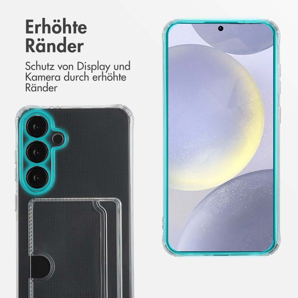 imoshion Soft Case Back Cover mit Kartenhalter Samsung Galaxy S24 Plus - Transparent