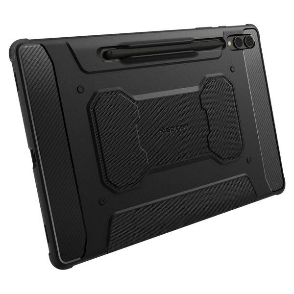 Spigen Rugged Armor Pro Klapphülle für das Samsung Galaxy Tab S9 Plus - Schwarz