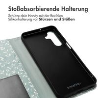 imoshion Design Klapphülle Samsung Galaxy A16 5G - Smoke Green Flowers