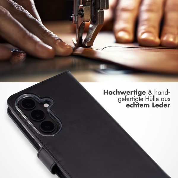 Selencia Echtleder Klapphülle Samsung Galaxy S26 - Schwarz
