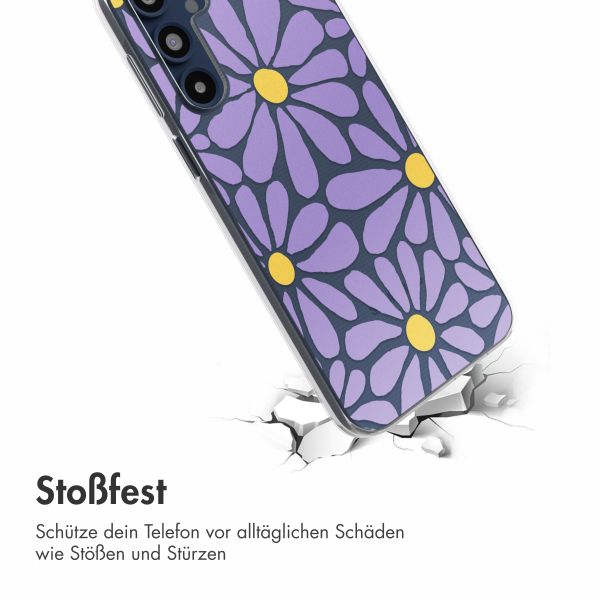 imoshion  Design Hülle für das Samsung Galaxy A16 - Tropical Violet Flowers Connect