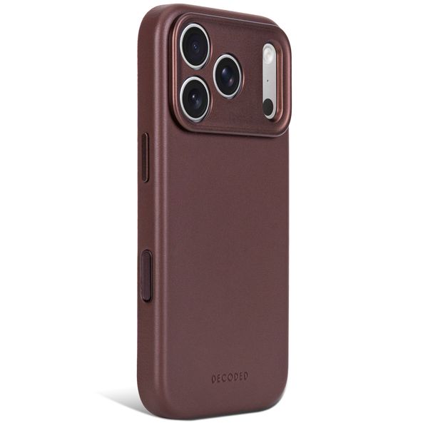 Decoded Leather Backcover MagSafe Apple iPhone 18 Pro / 17 Pro - Chocolate Brown