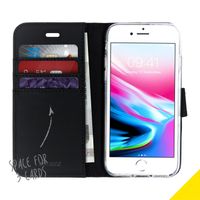 Accezz TPU Klapphülle Schwarz für das Apple iPhone SE (2022 / 2020) / 8 / 7 / 6(s)