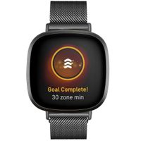 imoshion Milanese Watch Armband für die Fitbit Versa 4 / 3 / Sense (2) - Schwarz