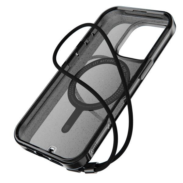 BodyGuardz Carve Back Cover MagSafe für das Apple iPhone 16 Pro - Glitter / Black