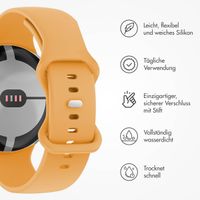 imoshion Silikon-Armband⁺ für  Google Pixel Watch 3 / 4 (45 mm) - Größe L - Gelb