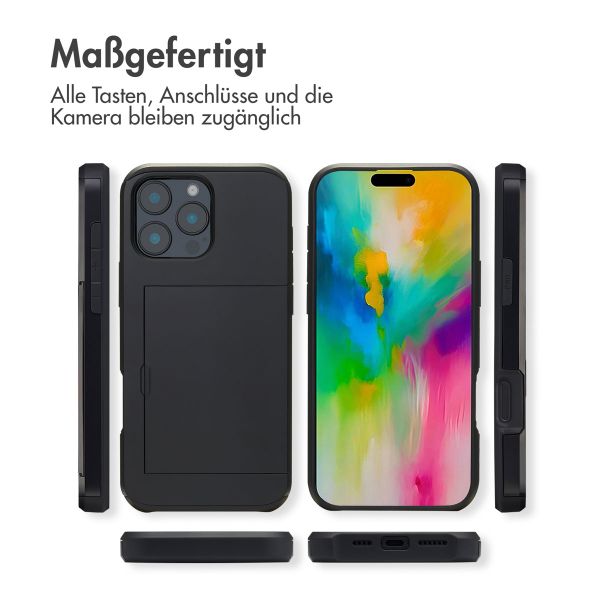 imoshion Backcover mit Kartenfach Apple iPhone 16 Pro Max - Schwarz