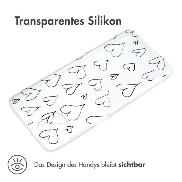 imoshion Design Hülle Samsung Galaxy A12 - Hearts