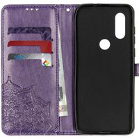 Mandala Klapphülle Violett für das Motorola One Vision