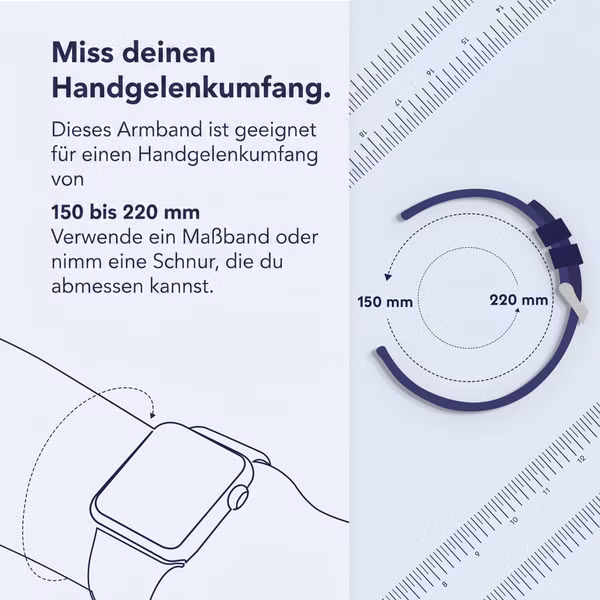 imoshion Nylonarmband für Apple Watch | 44/45/46/49 mm - Schwarz