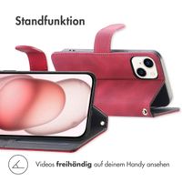 imoshion Klapphülle mit Kordel Apple iPhone 15 - Rot
