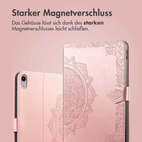 imoshion Mandala Klapphülle Apple iPad 11 (2025) 11 Zoll / iPad 10 (2022) 10.9 Zoll - Rose Gold