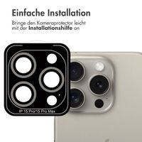 imoshion 2er-Pack Objektivschutz für Kamera für das Apple iPhone 15 Pro / 15 Pro Max - Natural Titanium