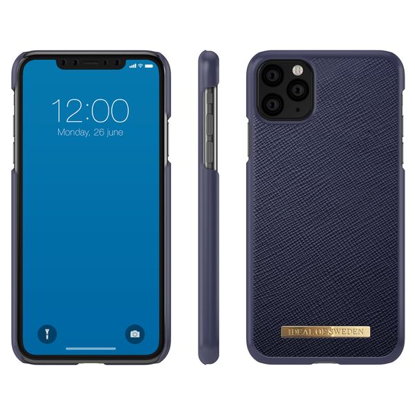 iDeal of Sweden Saffiano Backcover Blau für das iPhone 11 Pro Max