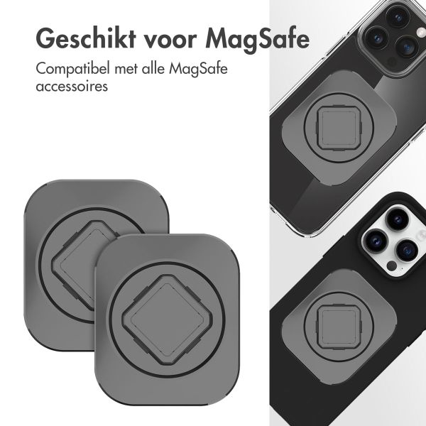 Accezz EasyLock Handyhalterung Auto - Inklusive Hülle für das Apple iPhone 15 Pro - Lüftungsgitter -  360 Grad drehbar - Schwarz